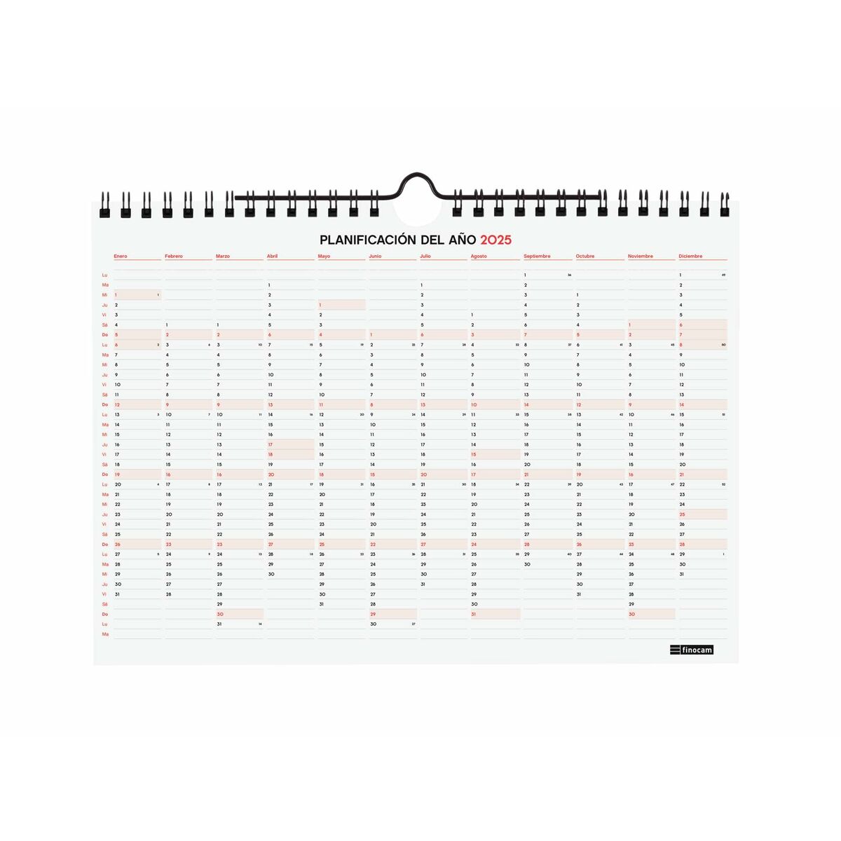 Väggkalender Finocam Papper 2024-2025 21 x 15 cm 16 Månader - 5