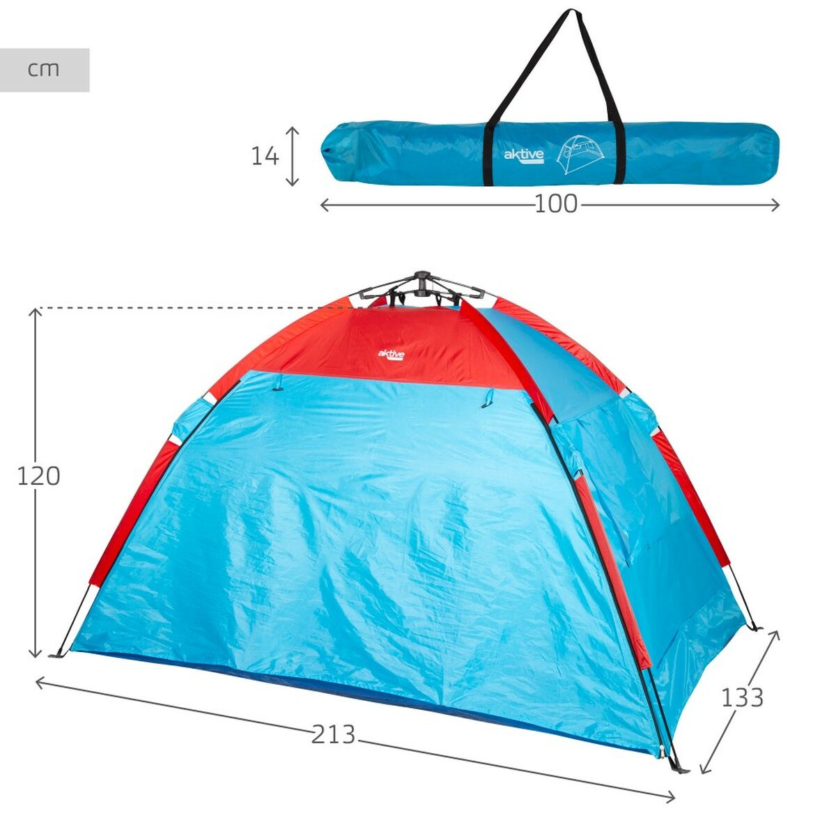 Strandtält Aktive Polyester 213 x 120 x 133 cm - 12