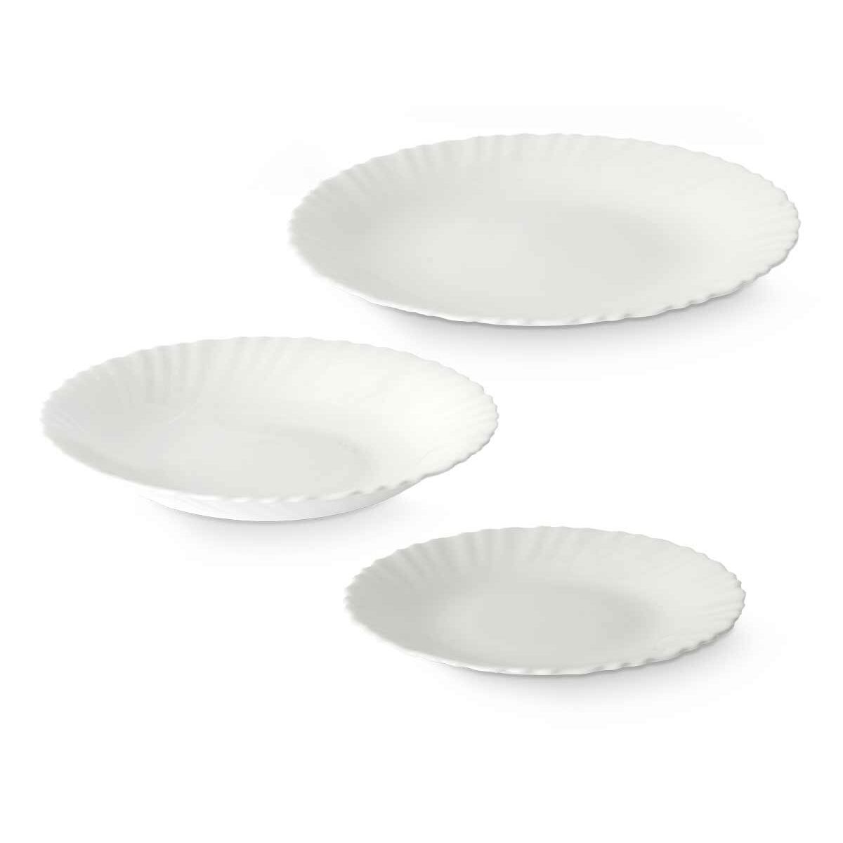 Servissats Vivalto Vit Opalinglas (2 antal) - 2