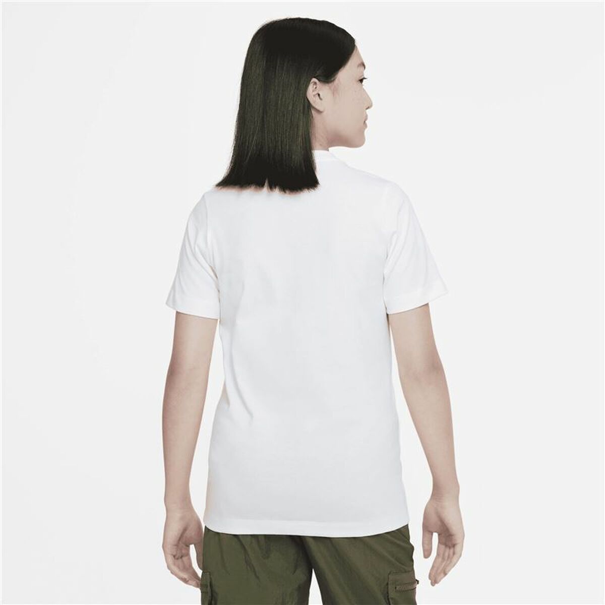 Barn T-shirt med kortärm Nike Happy Cloud Vit - 4