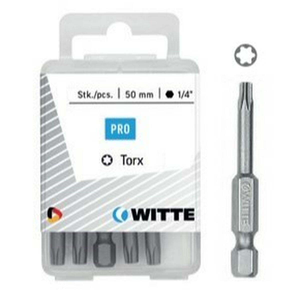 Bitssats WITTE TX Torx 5 antal - 2