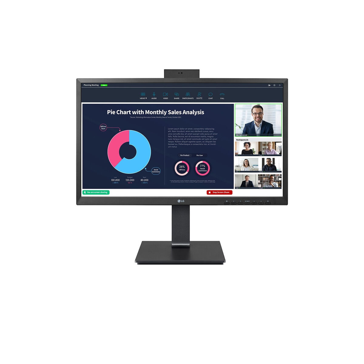 Monitor LG 24BP75CP-B Full HD 24" - 9