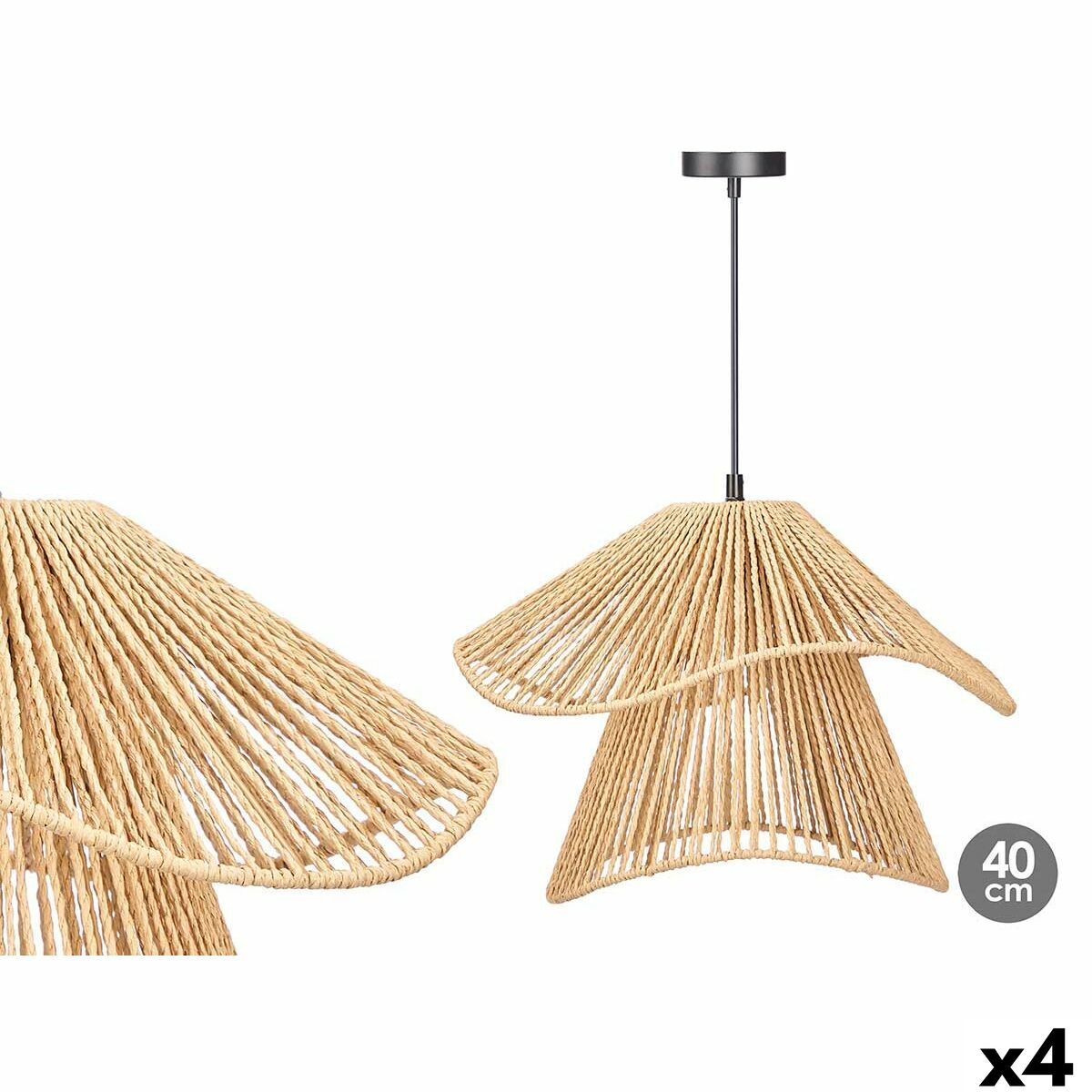 Taklampa Gift Decor Svart Naturell Metall Papper 40 W 41 x 30 x 41 cm (4 antal)