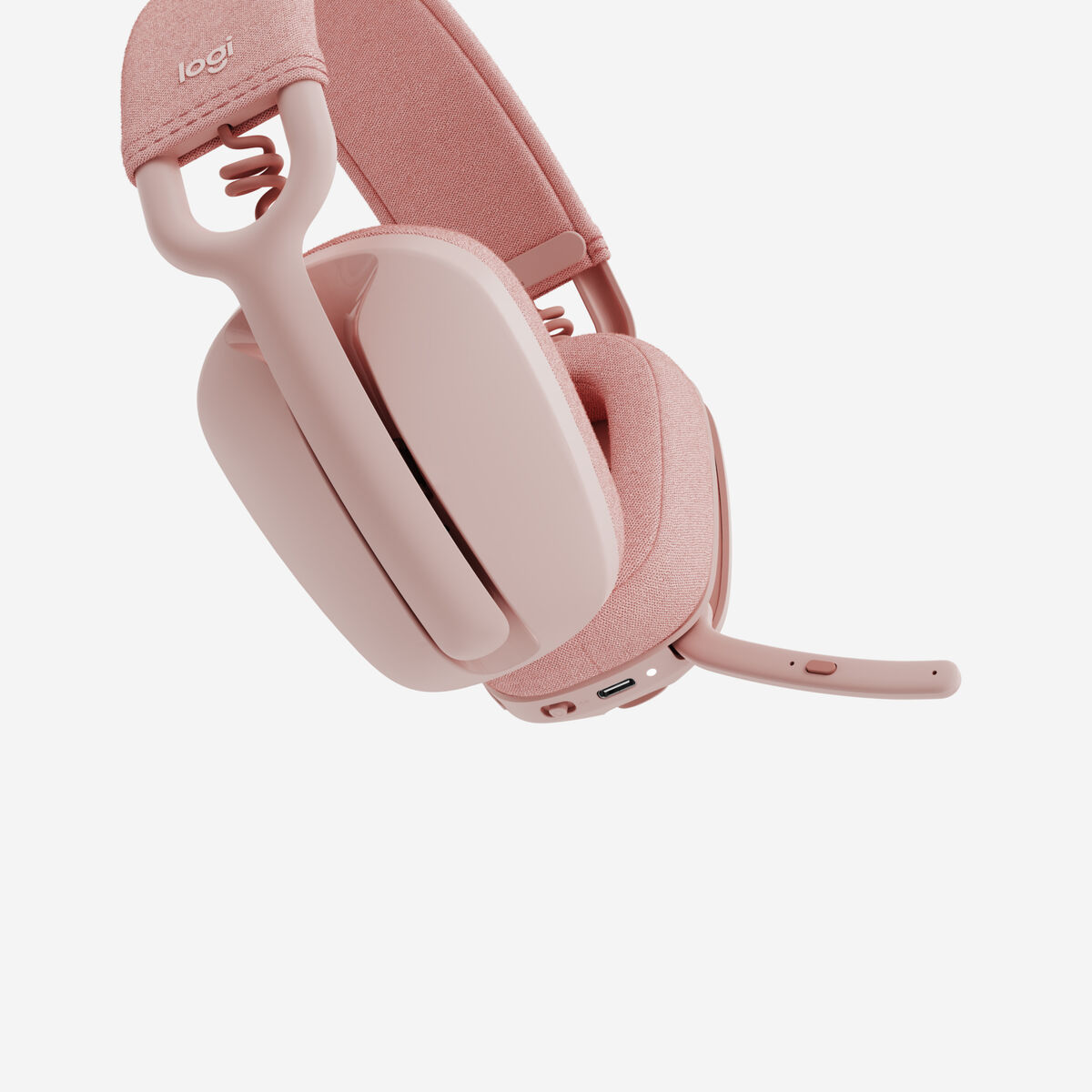 Hörlurar med Mikrofon Logitech Zone Vibe 100 Rosa - 5