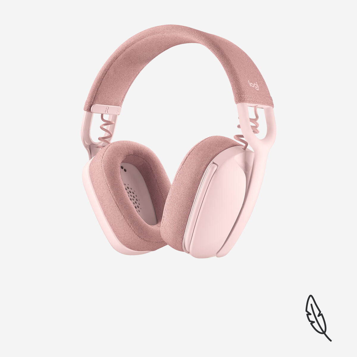 Hörlurar med Mikrofon Logitech Zone Vibe 100 Rosa - 2