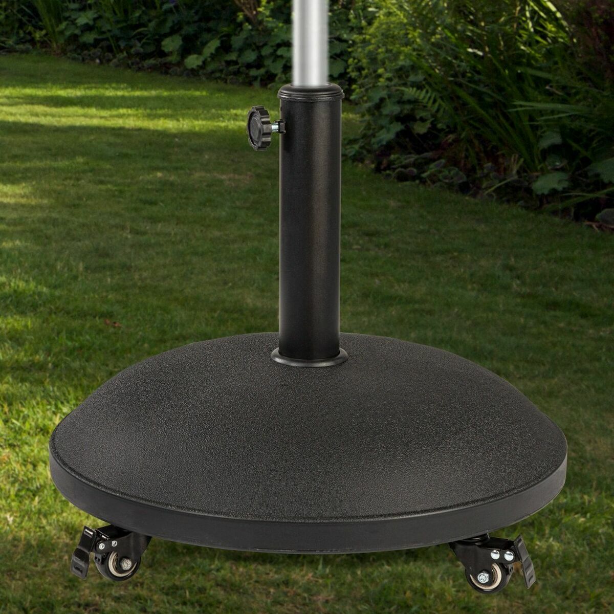 Parasollfot Aktive Svart 25 kg Med hjul - 2