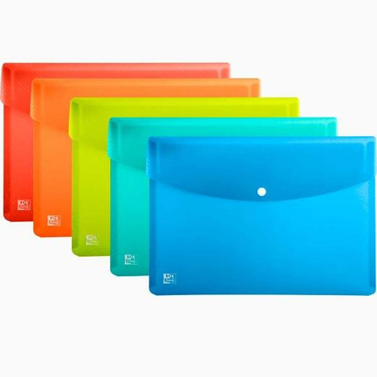 Portföljmapp Oxford Urban Multicolour A4 polypropen Lås 5 Delar (50 antal) - 2