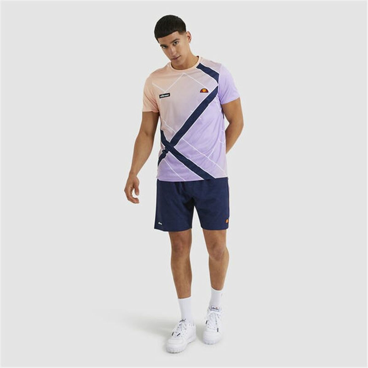 T-shirt med kortärm Herr Ellesse Fulgore Violett - 3