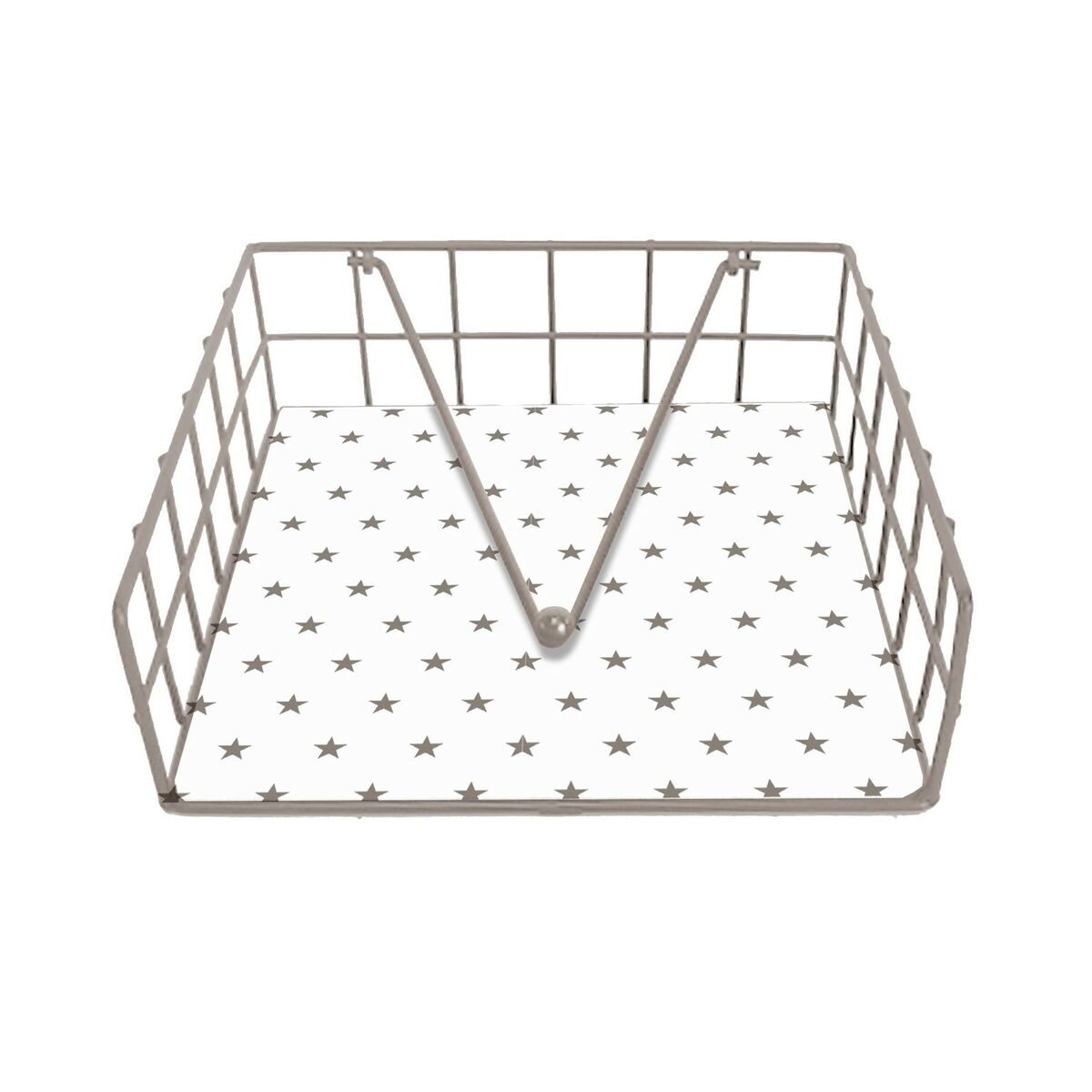 Servetthållare Versa Stål 35 x 0,03 x 25 cm Stjärnor