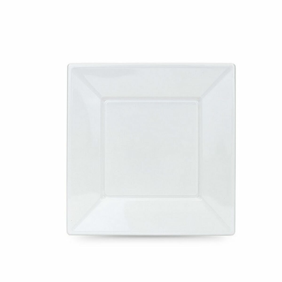 Set med återanvändbara tallrikar Algon Vit Plast 23 x 23 x 2 cm (24 antal) - 2