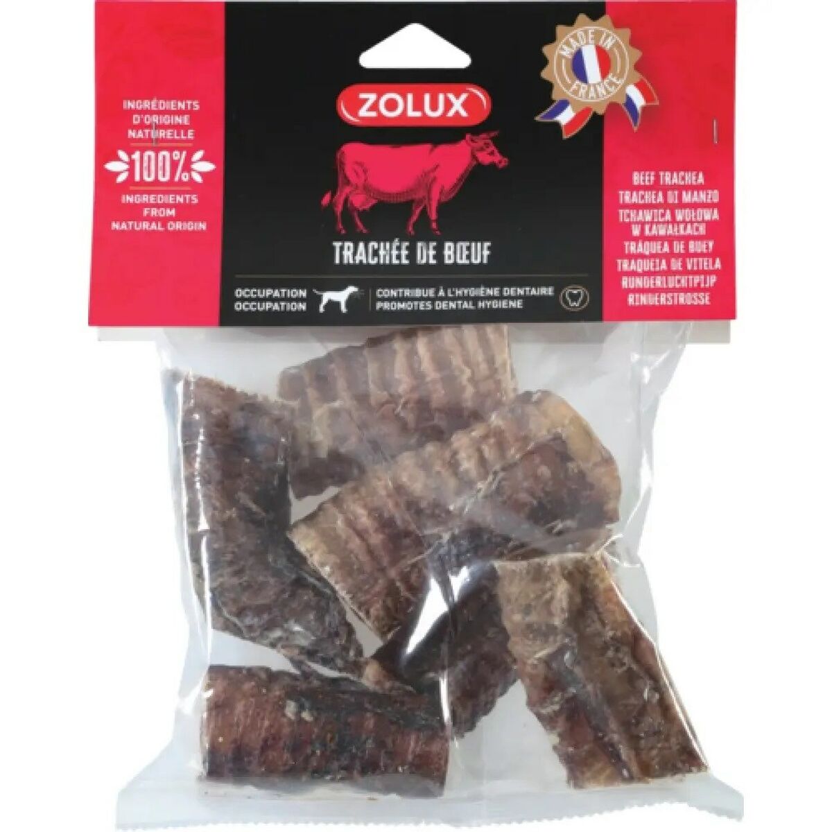 Tuggleksak för hundar Zolux Beef ear Nötkött 200 g