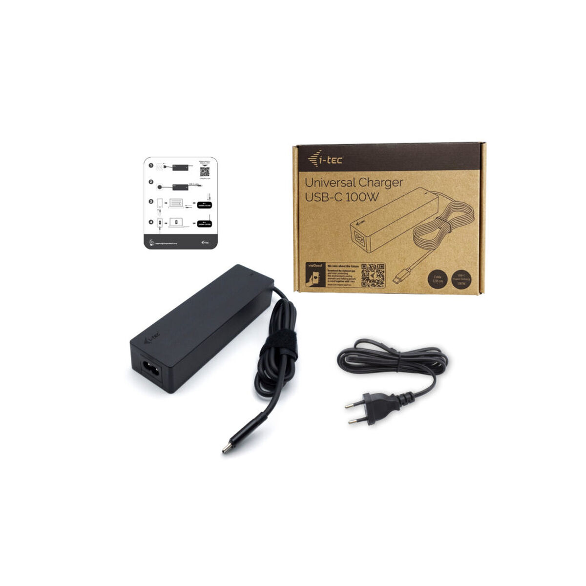Bärbar laddare i-Tec CHARGER-C100W Svart - 2