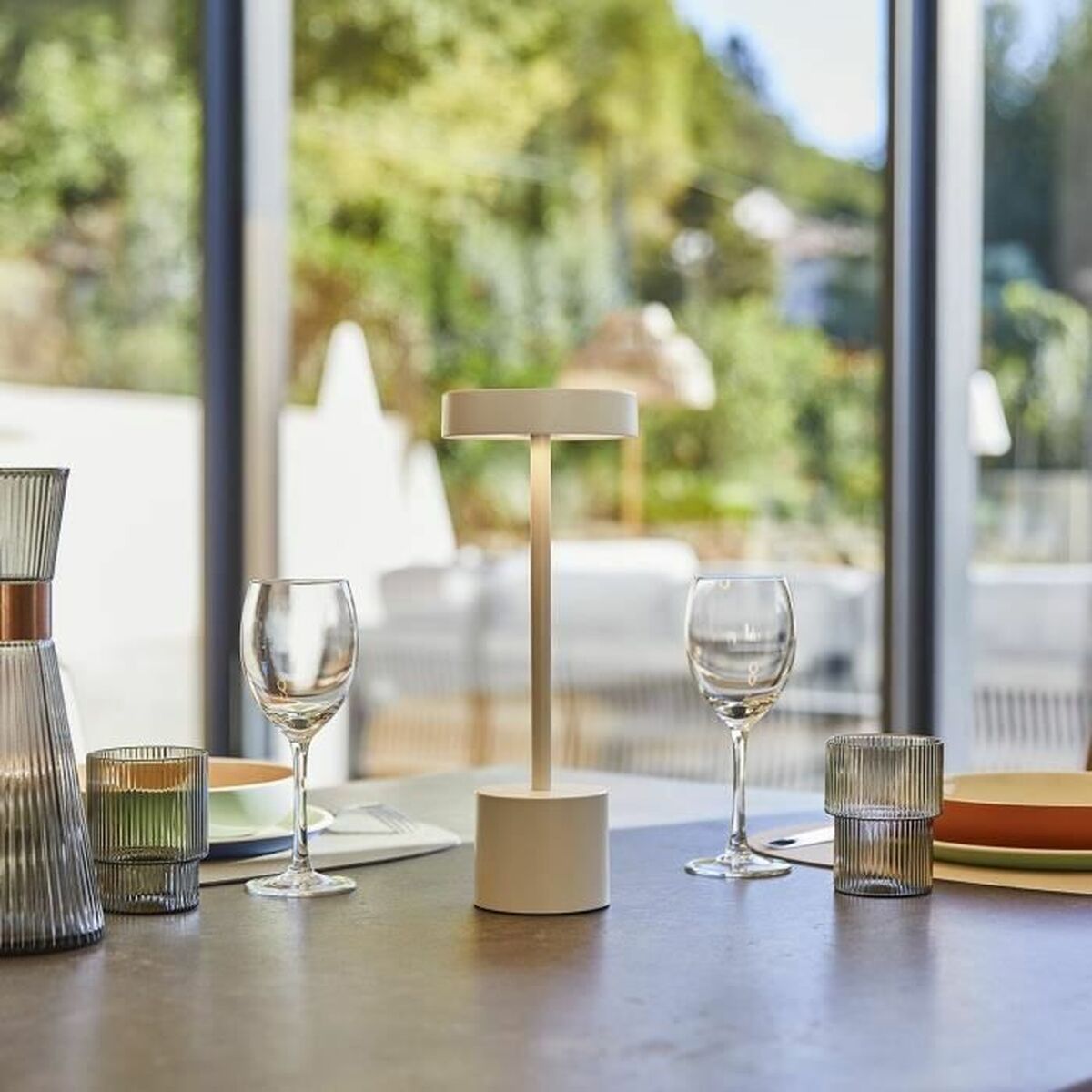 Bordslampa Lumisky ROBY WHITE Vit Aluminium - 4