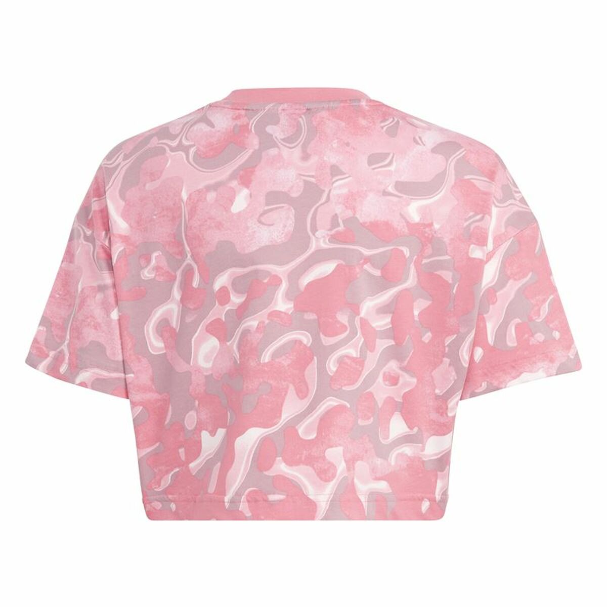 Barn T-shirt med kortärm Adidas Jg Fi Aop Rosa - 2