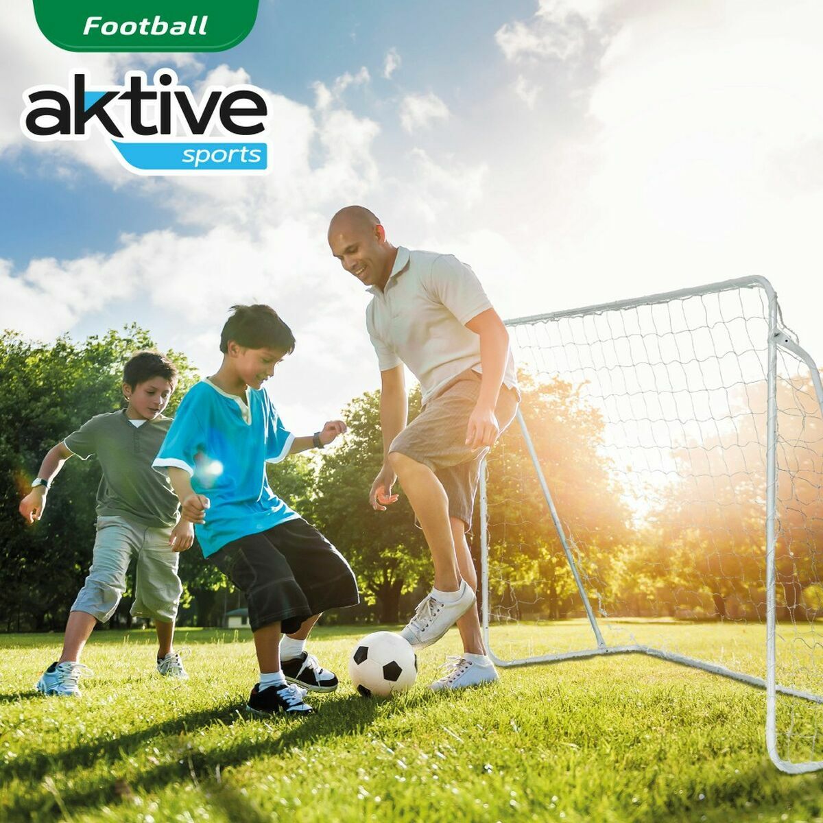 Fotbollsmål Aktive Kanvas 182 x 91 x 122 cm Träning - 3