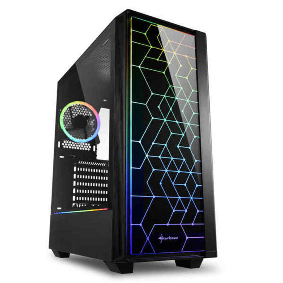 ATX Semitorn Sharkoon LIT 100 Svart - 2