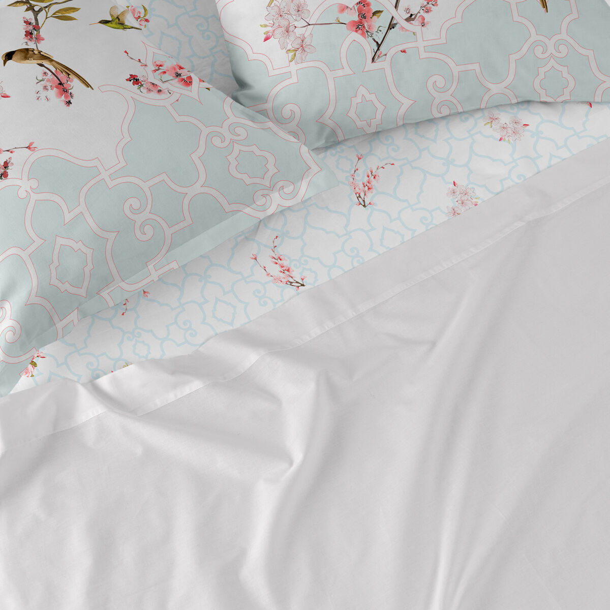 Underlakan HappyFriday Sakura Multicolour 90 x 200 x 32 cm - 5