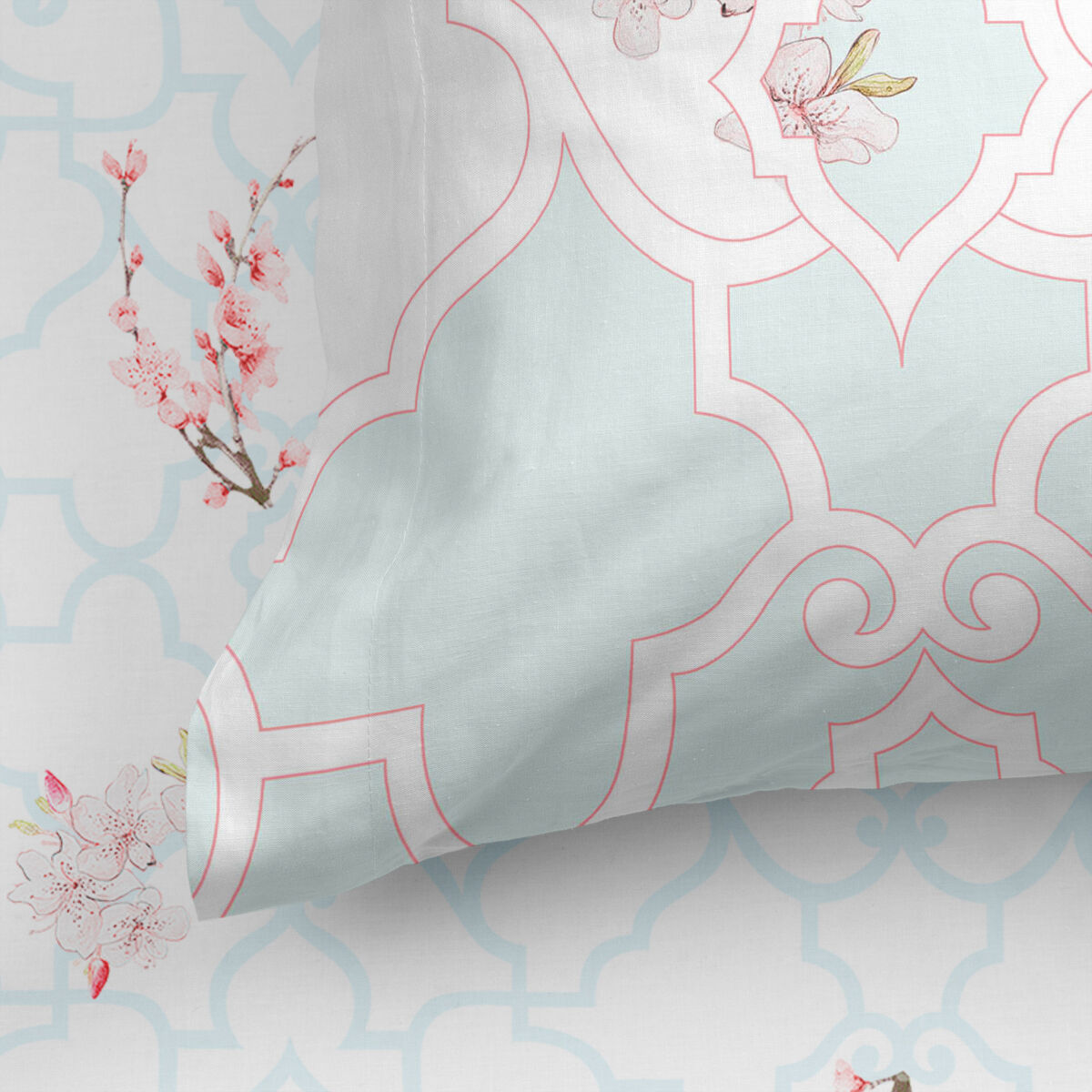 Underlakan HappyFriday Sakura Multicolour 90 x 200 x 32 cm - 6