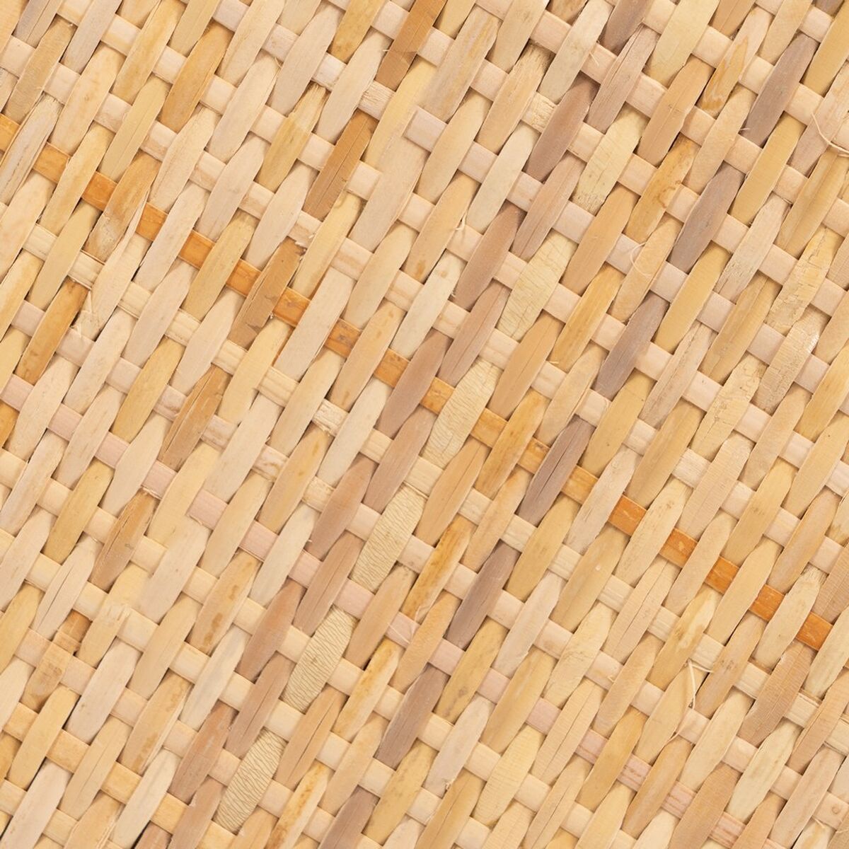 Soffbord Svart Naturell Glas Järn Rattan 97,5 x 34 x 35 cm (3 antal) - 6