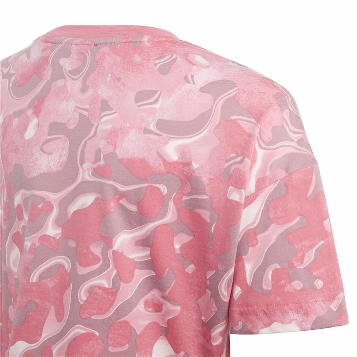Barn T-shirt med kortärm Adidas Jg Fi Aop Rosa - 4