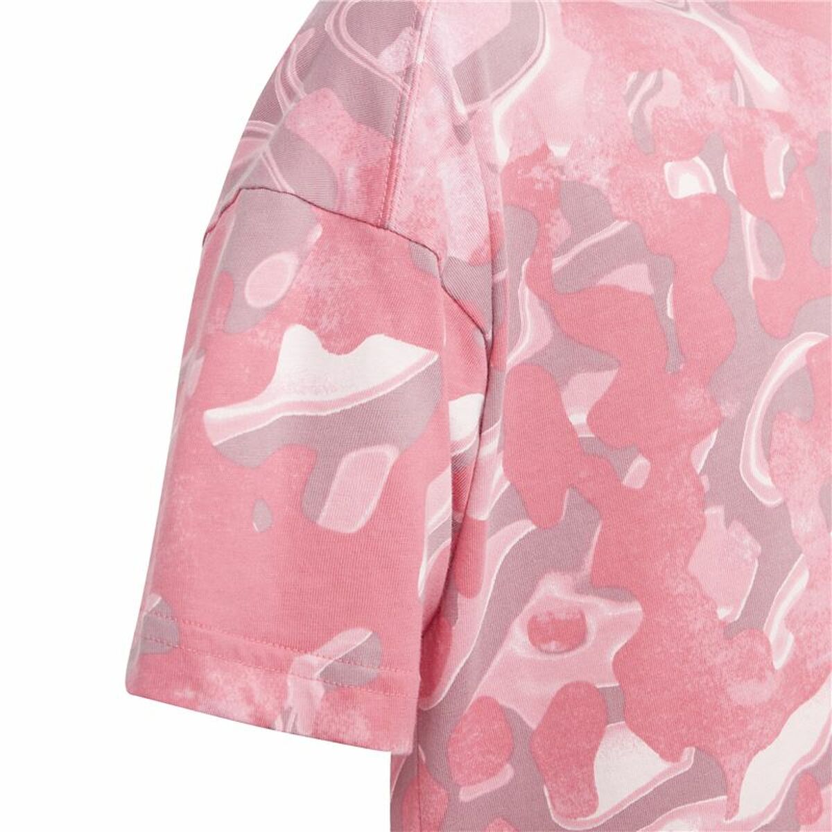 Barn T-shirt med kortärm Adidas Jg Fi Aop Rosa - 5