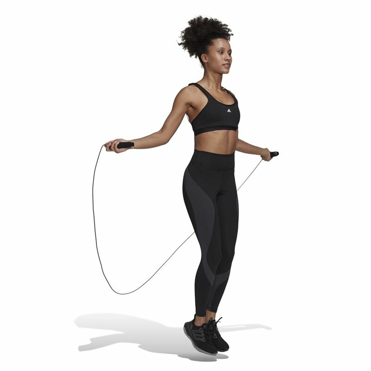 Sport-leggings, Dam Adidas 7/8 Essentials Hiit Colorblock Svart - 4