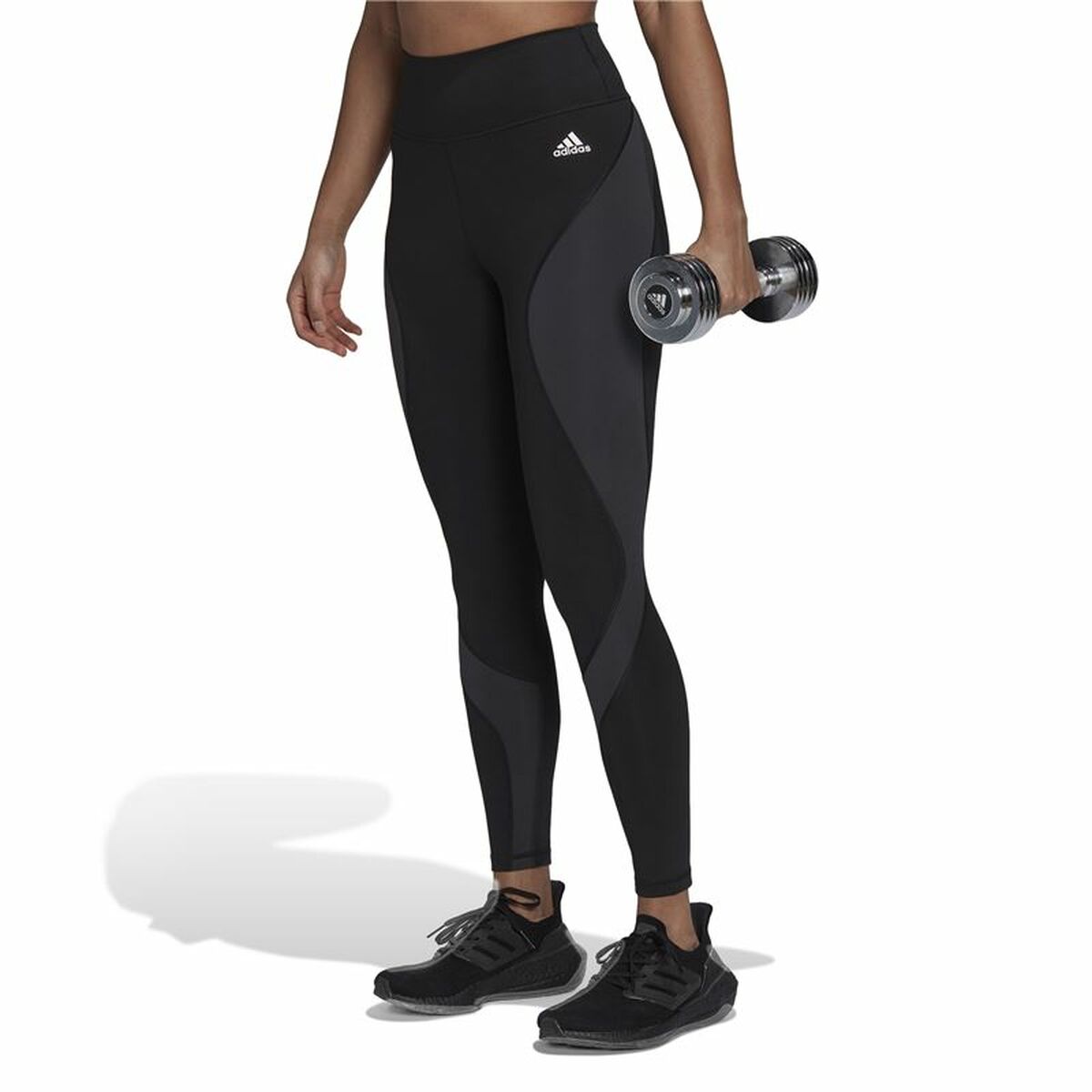 Sport-leggings, Dam Adidas 7/8 Essentials Hiit Colorblock Svart - 6