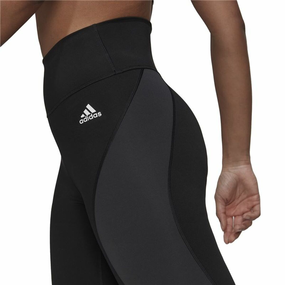 Sport-leggings, Dam Adidas 7/8 Essentials Hiit Colorblock Svart - 3