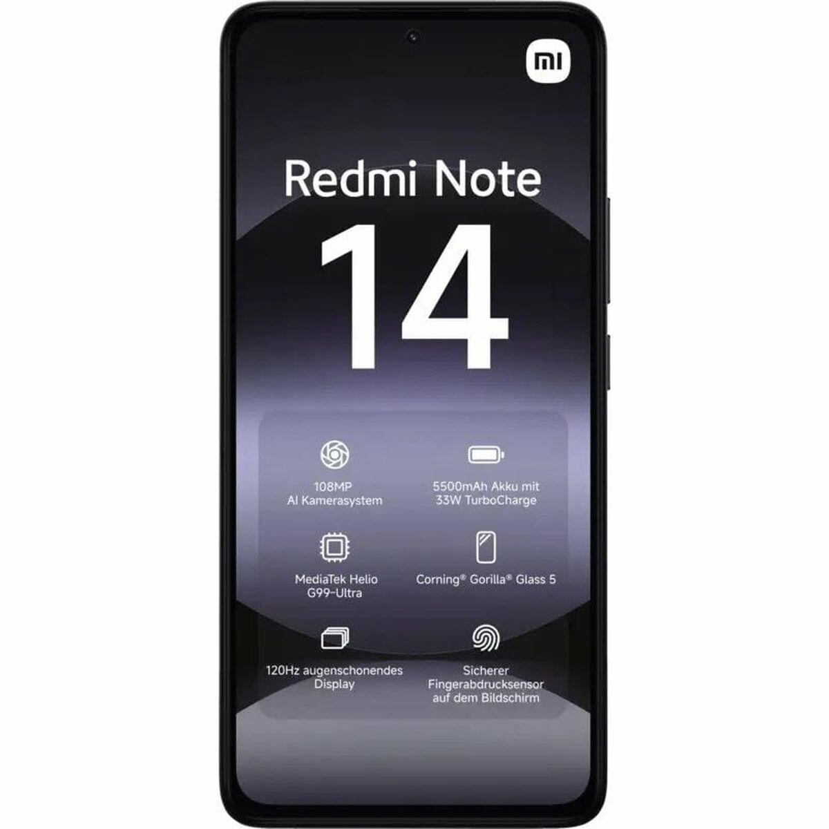 Smartphone Xiaomi Redmi Note 14 Octa Core 6 GB RAM 128 GB Svart 6,67" - 2