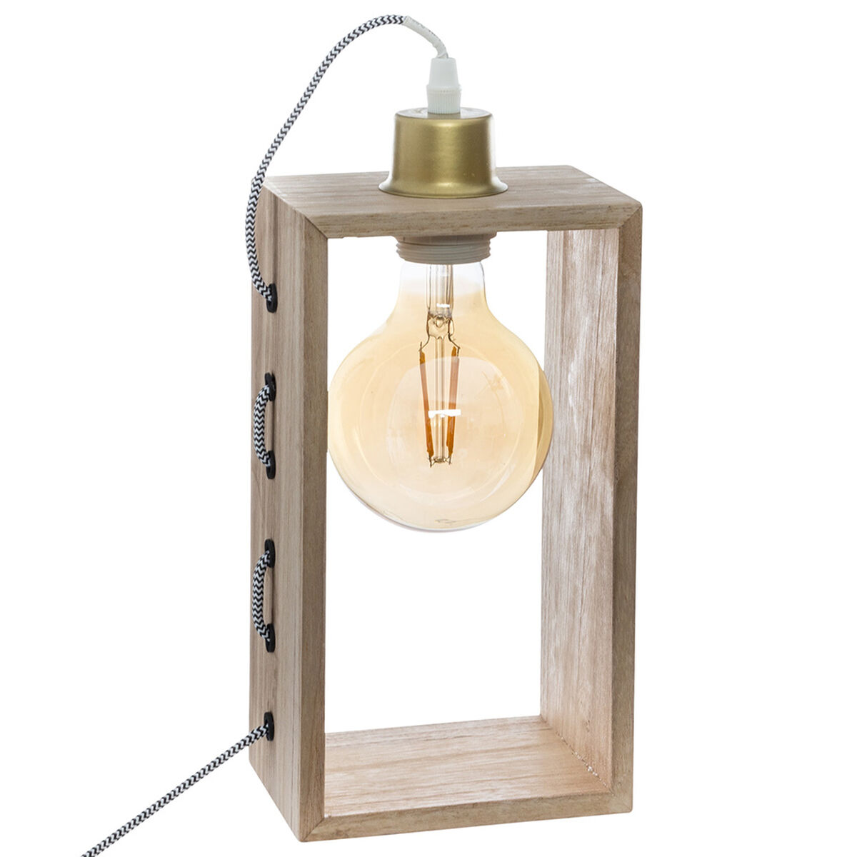 Bordslampa Atmosphera Trä Brun 25 W 220-240 V - 2