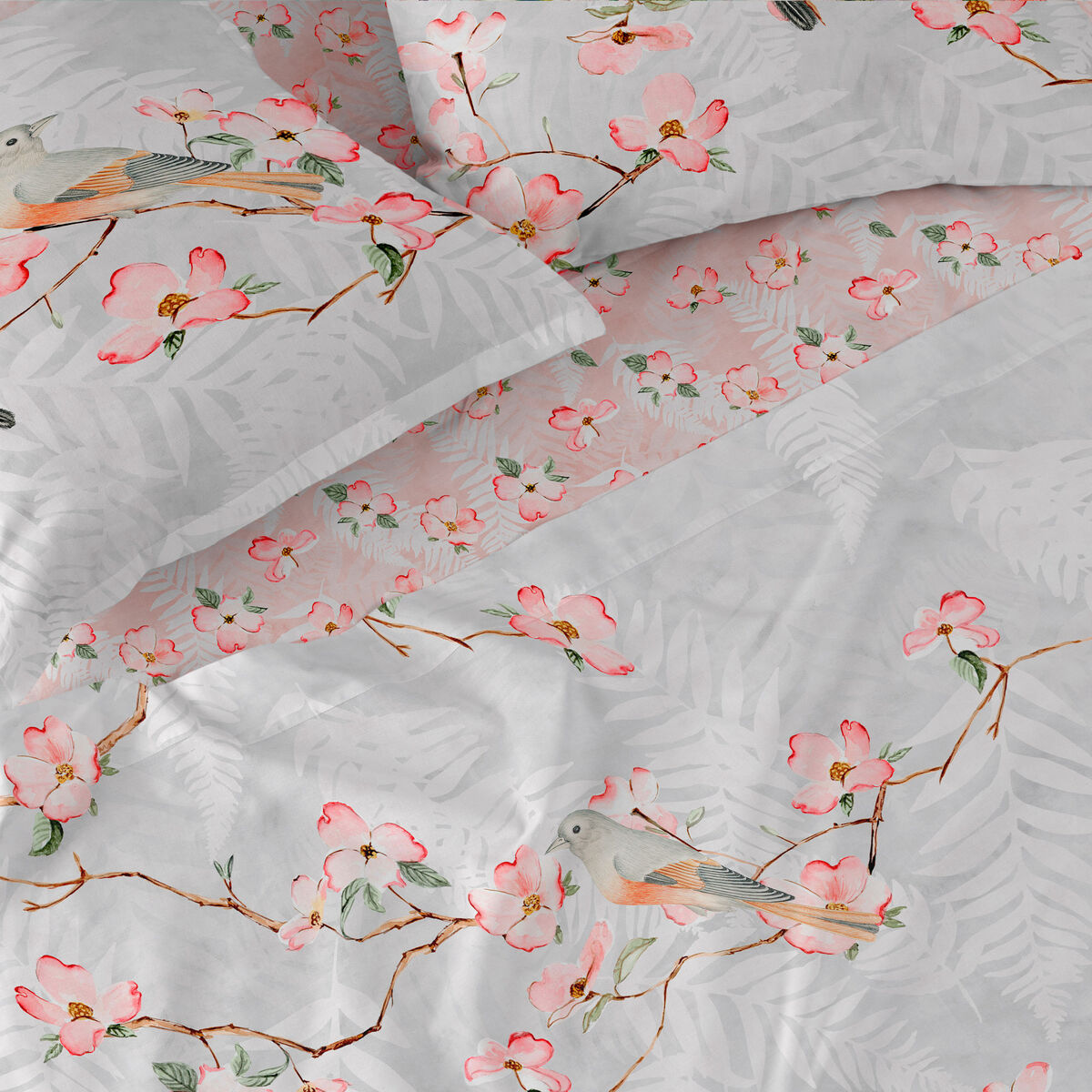 Överlakan HappyFriday Ohara Multicolour Säng 150/160 - 8