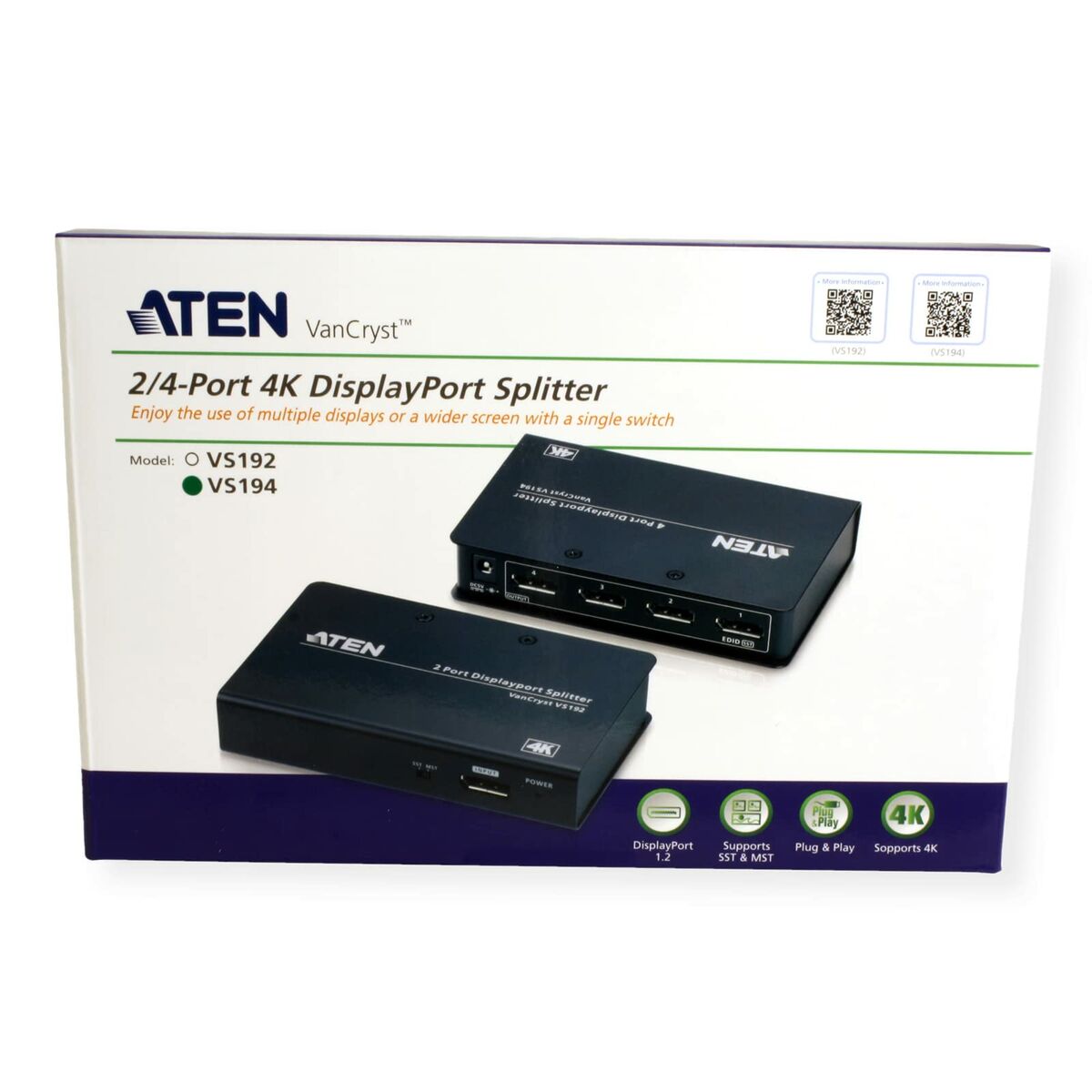 Adapter Aten VS194-AT-G Svart - 6