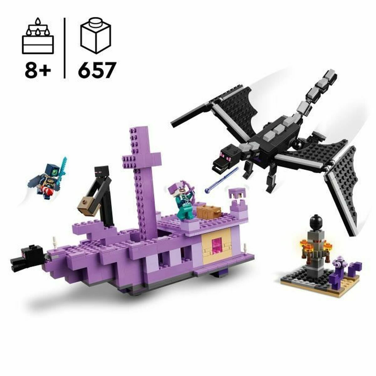 Byggsats Lego Ender Dragon & Ship Multicolour - 2