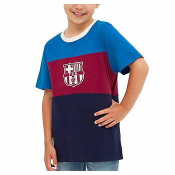 Kortärmad fotbollströja, Barn F.C. Barcelona Röd