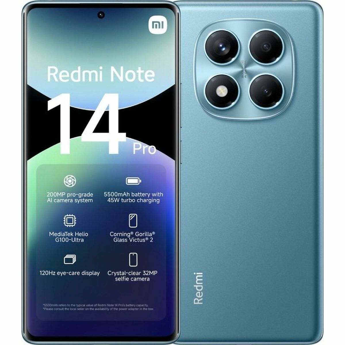 Smartphone Xiaomi Redmi Note 14 Pro Octa Core 8 GB RAM 256 GB Blå