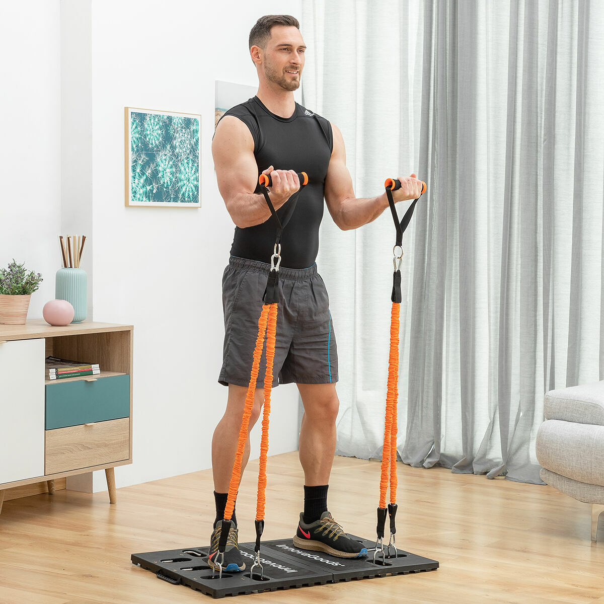 Komplett bärbart träningssystem med träningsguide Gympak Max InnovaGoods (Renoverade B) - 5