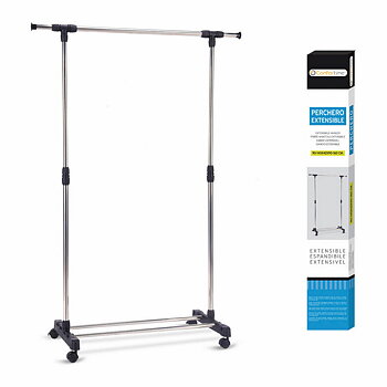 Utdragbar klädhängare Confortime 49509 (90-145 x 42 x 90-160 cm)