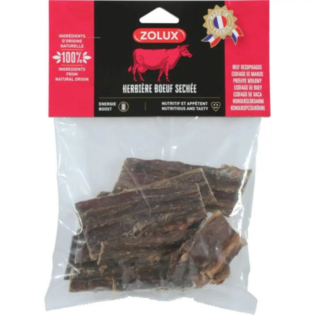 Tuggleksak för hundar Zolux Beef esophagus Nötkött 150 g