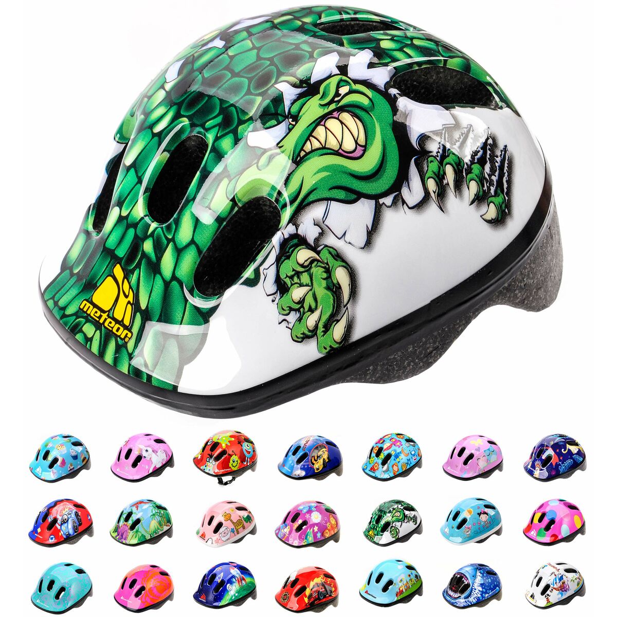 Hjälm för barn Meteor Crocodile Cykel XS (Renoverade A) - 5