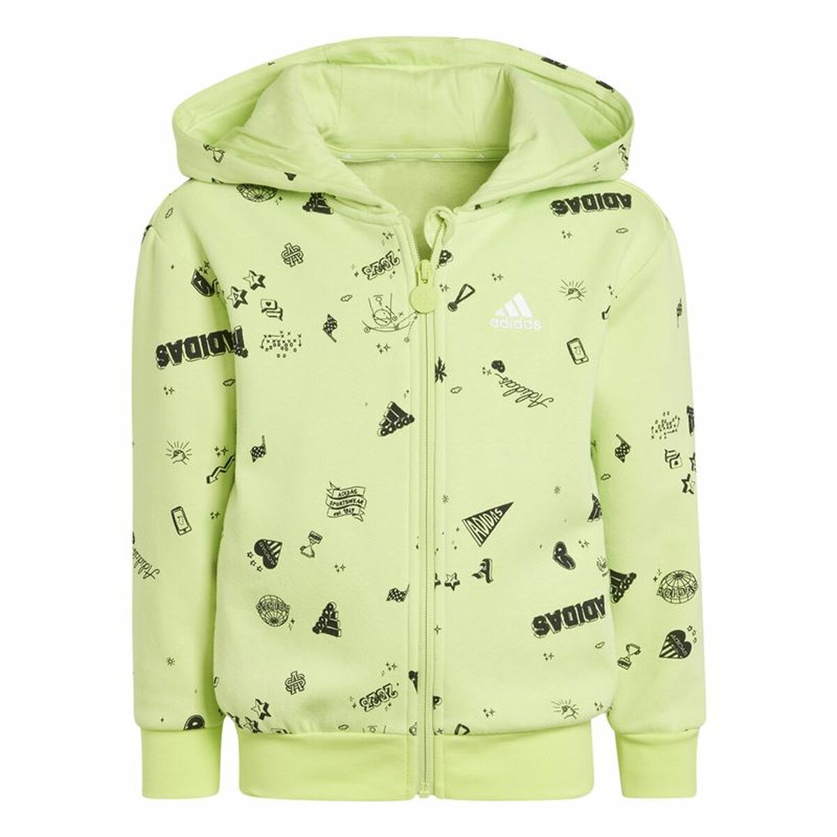 Träningsoverall, Barn Adidas Lk Bluv Q3 Grön 2 Delar - 2