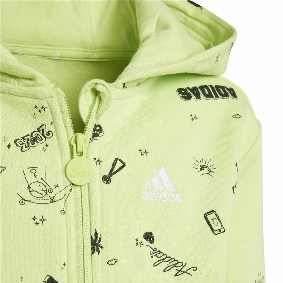Träningsoverall, Barn Adidas Lk Bluv Q3 Grön 2 Delar - 6