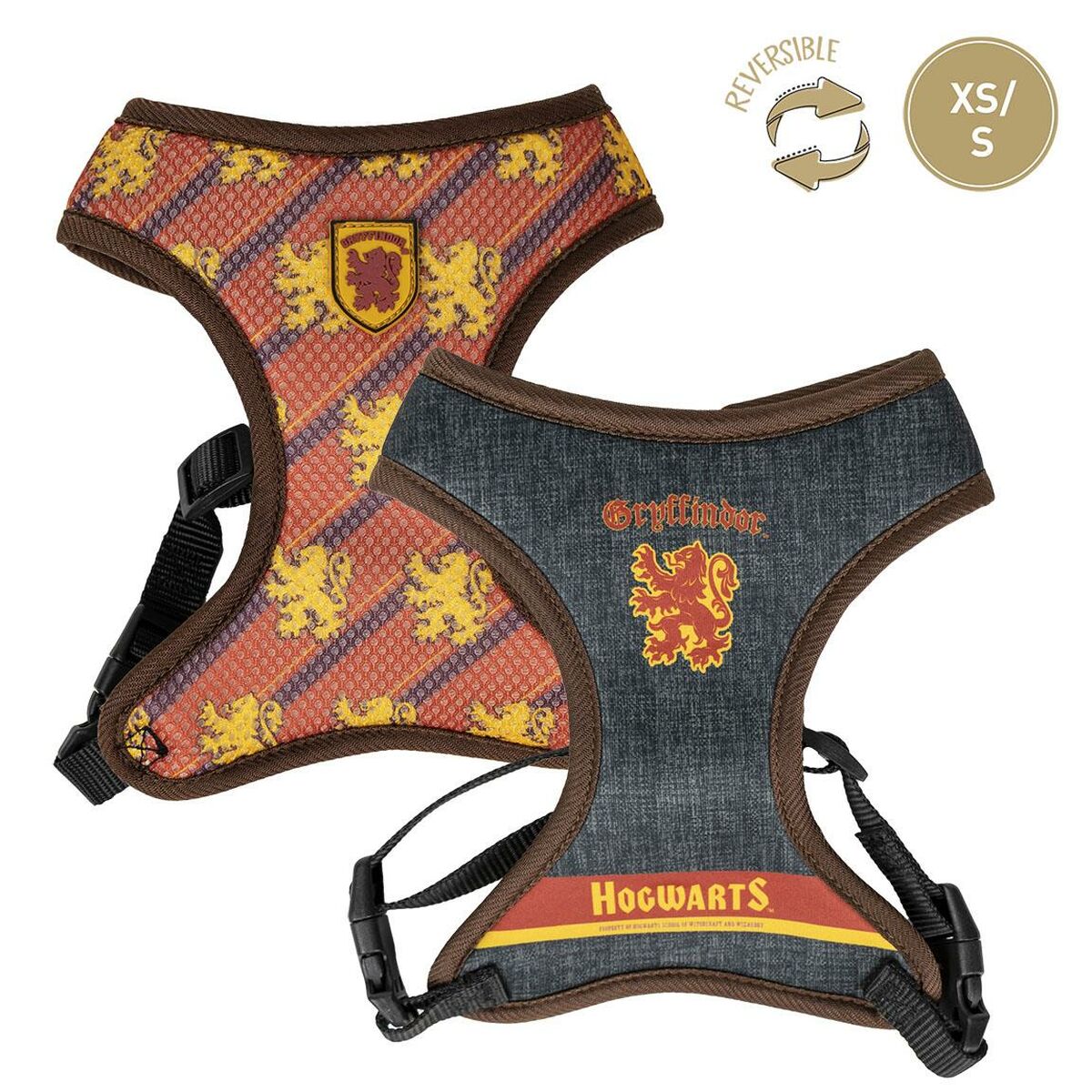 Hundsele Harry Potter Vändbar Röd XS - 9