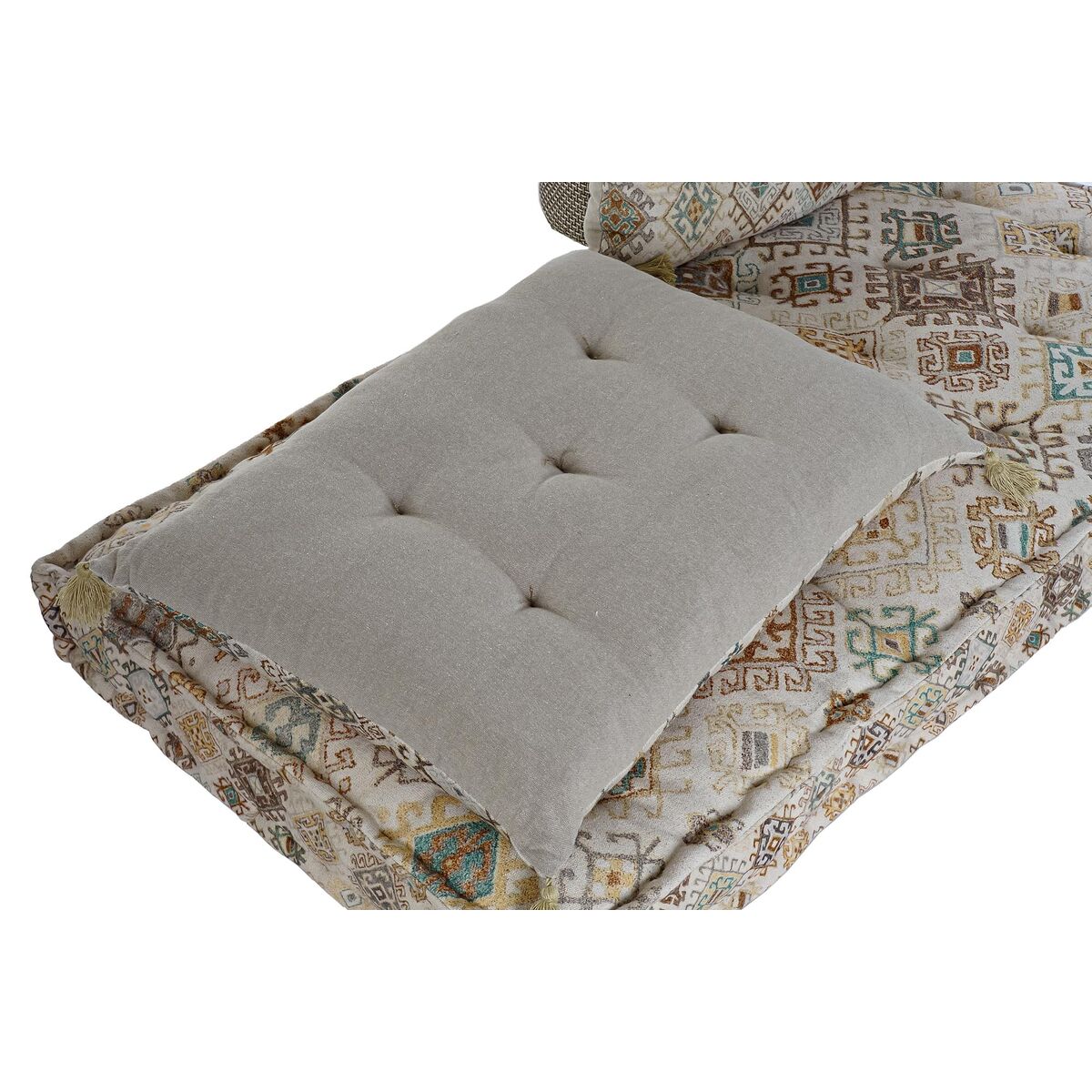 2-mans soffa DKD Home Decor Gul Brun Beige 145 x 76 x 13 cm - 5