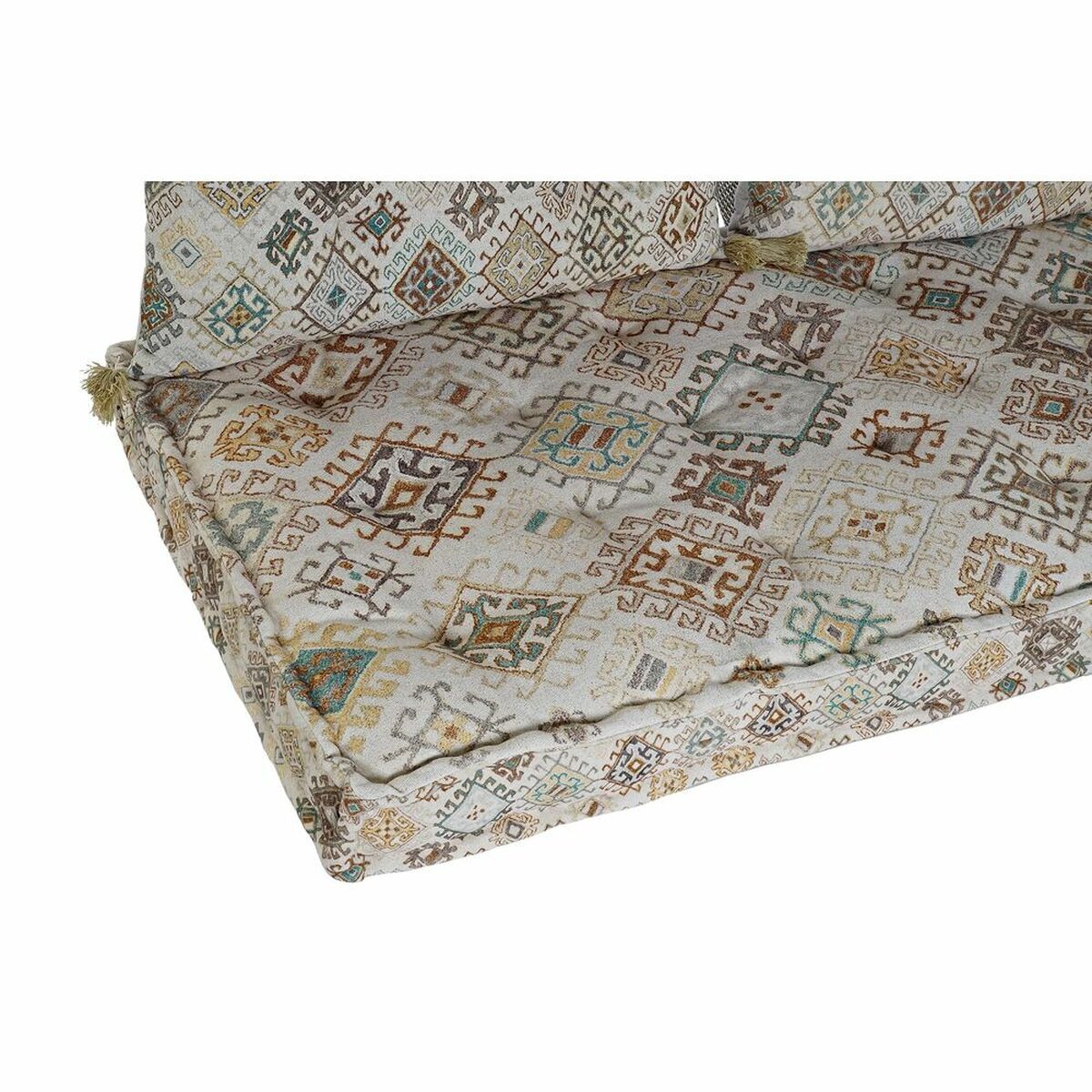 2-mans soffa DKD Home Decor Gul Brun Beige 145 x 76 x 13 cm - 2