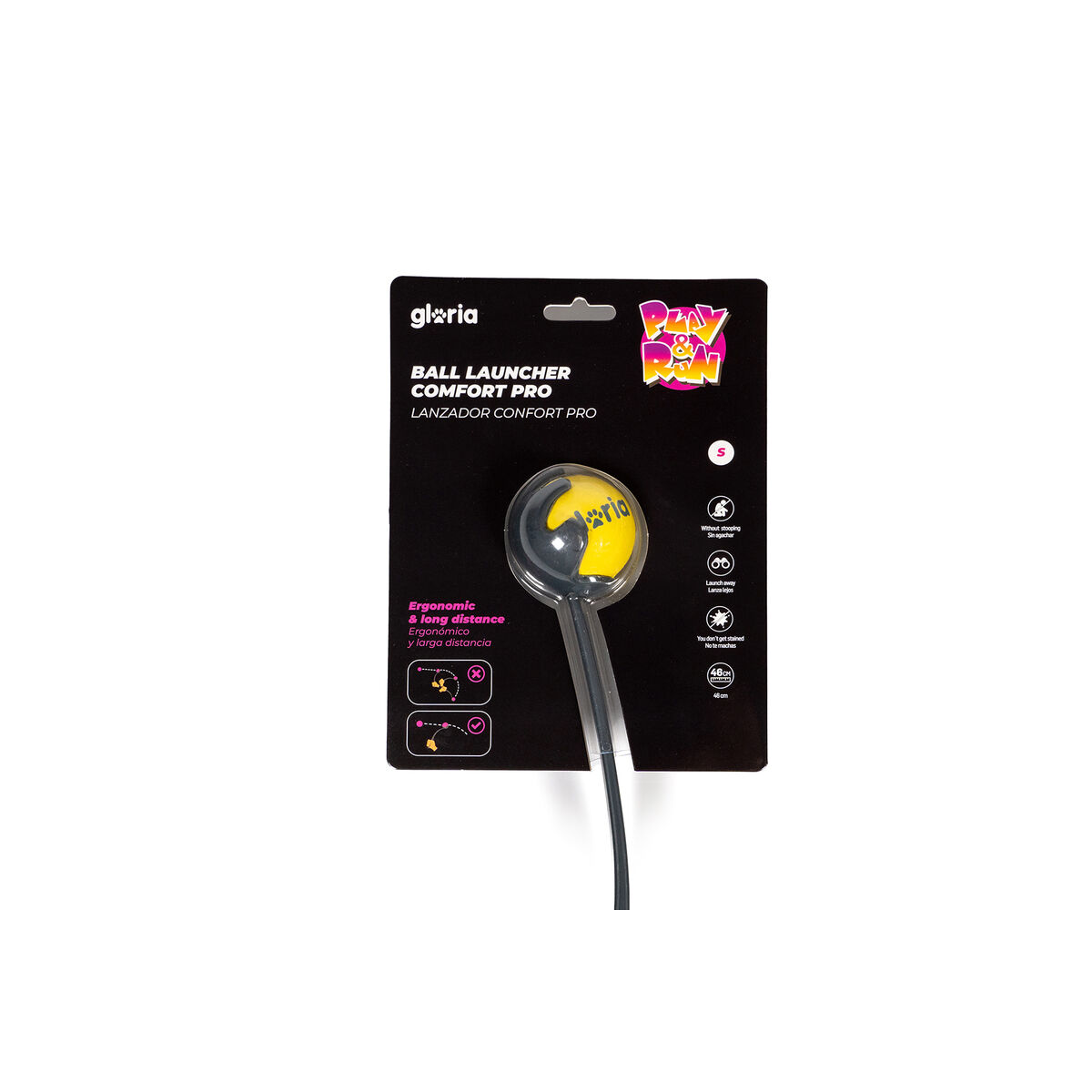 Bollkastare för hundar Gloria Gul polypropen TPR S - 3