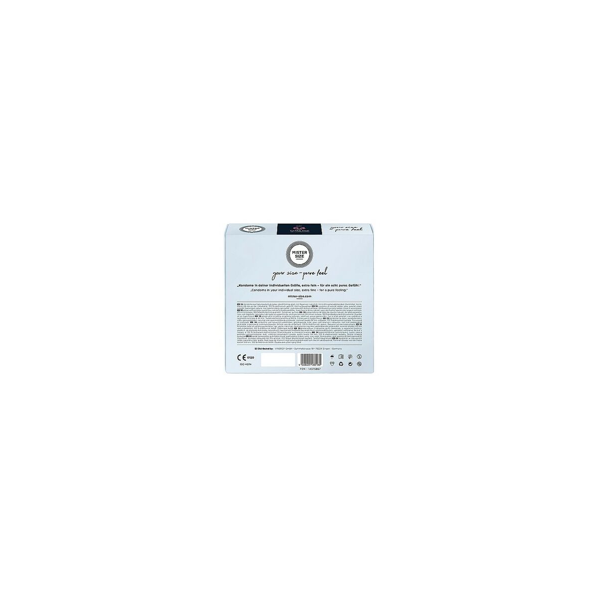 Kondomer Mister Size Pure Fell Extra Fine Ø 6,4 cm - 3