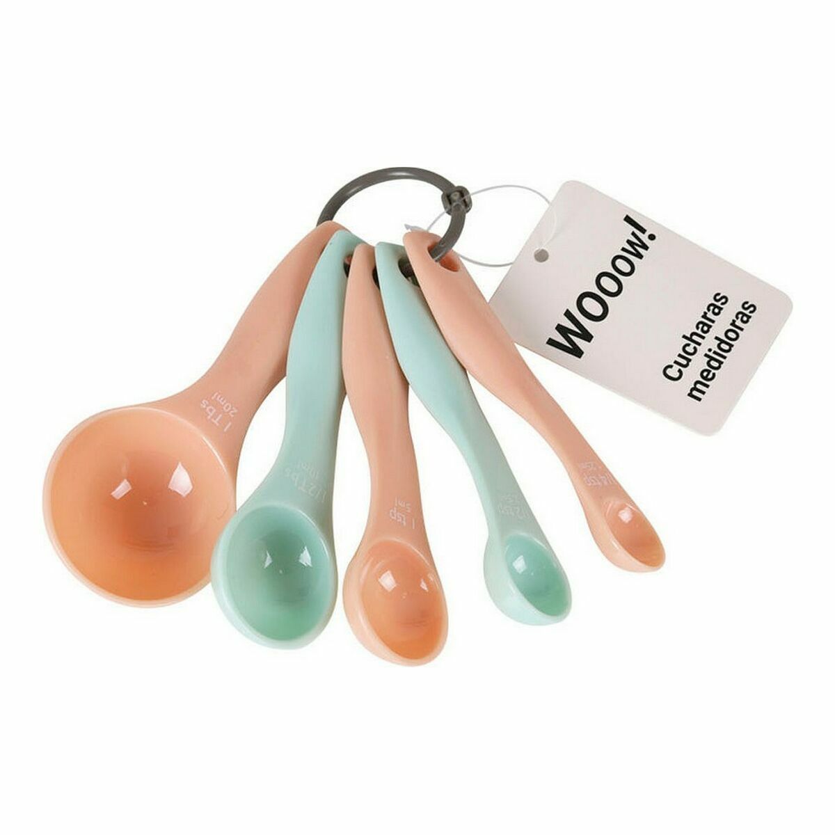 Måttskedsset Wooow 5 Delar Plast (36 antal) - 2
