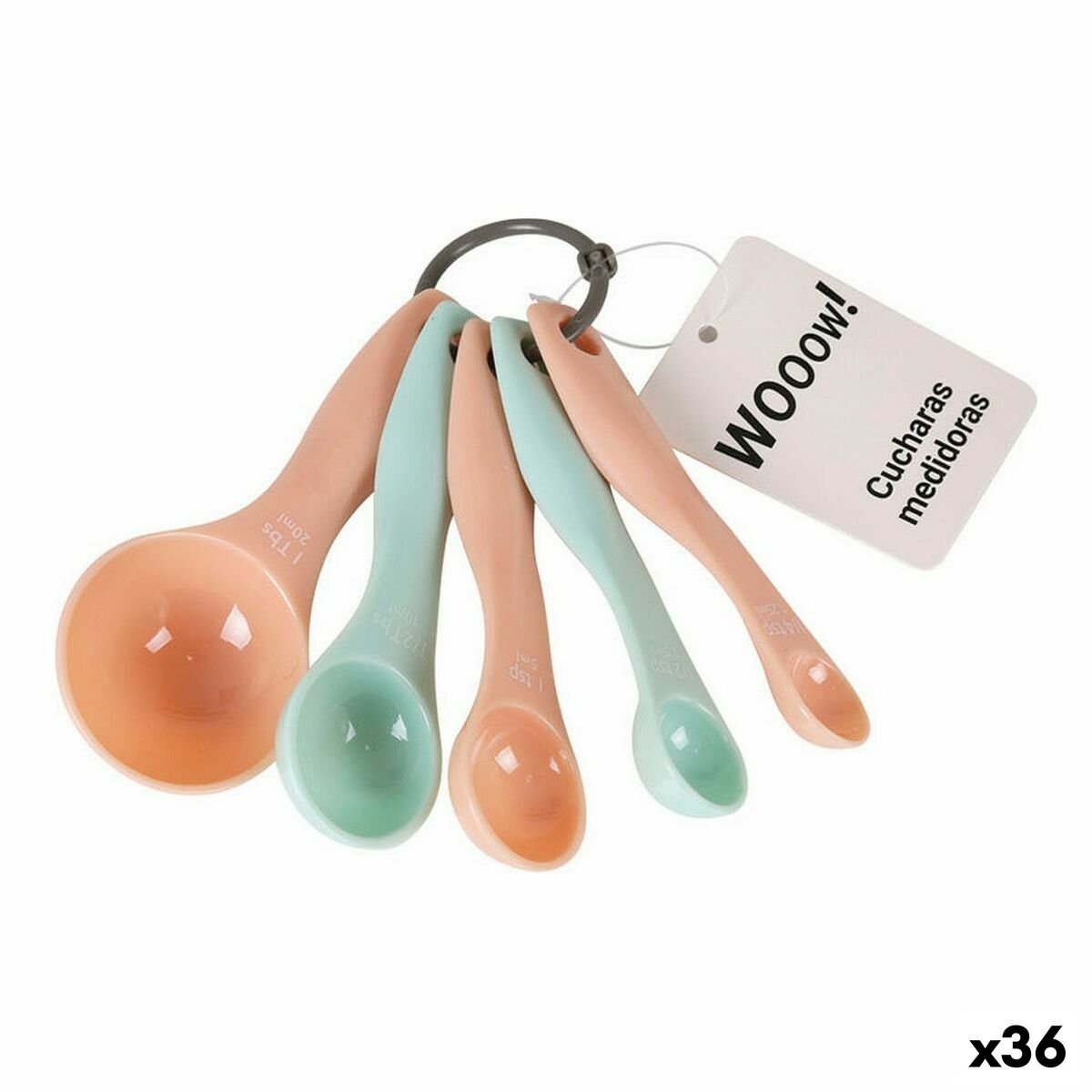 Måttskedsset Wooow 5 Delar Plast (36 antal)