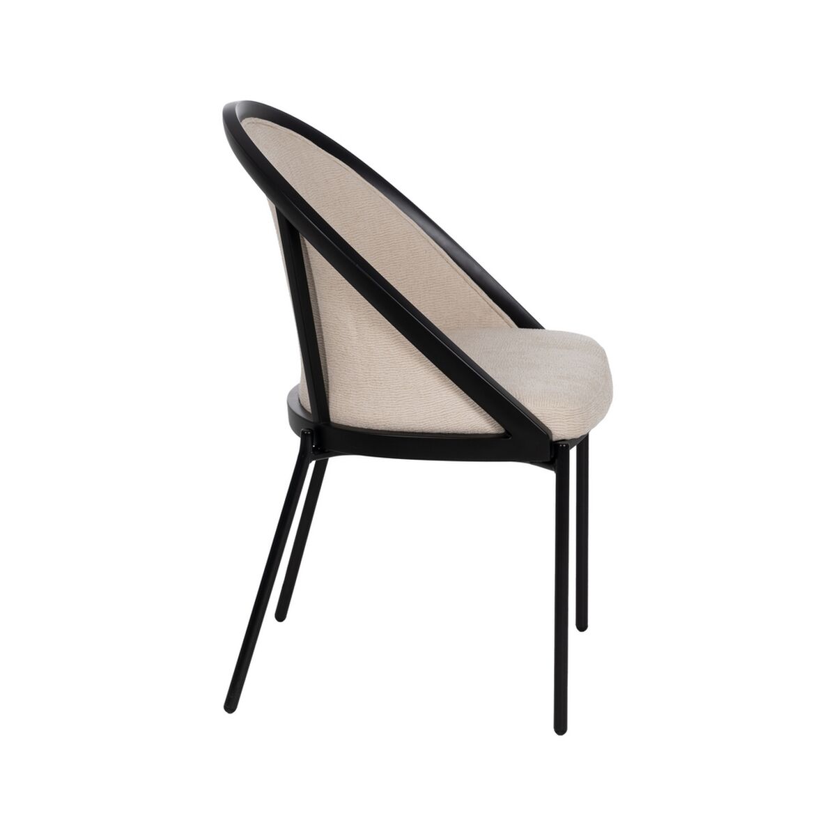 Matsalsstol Svart Beige 54 x 47,5 x 82,3 cm - 3