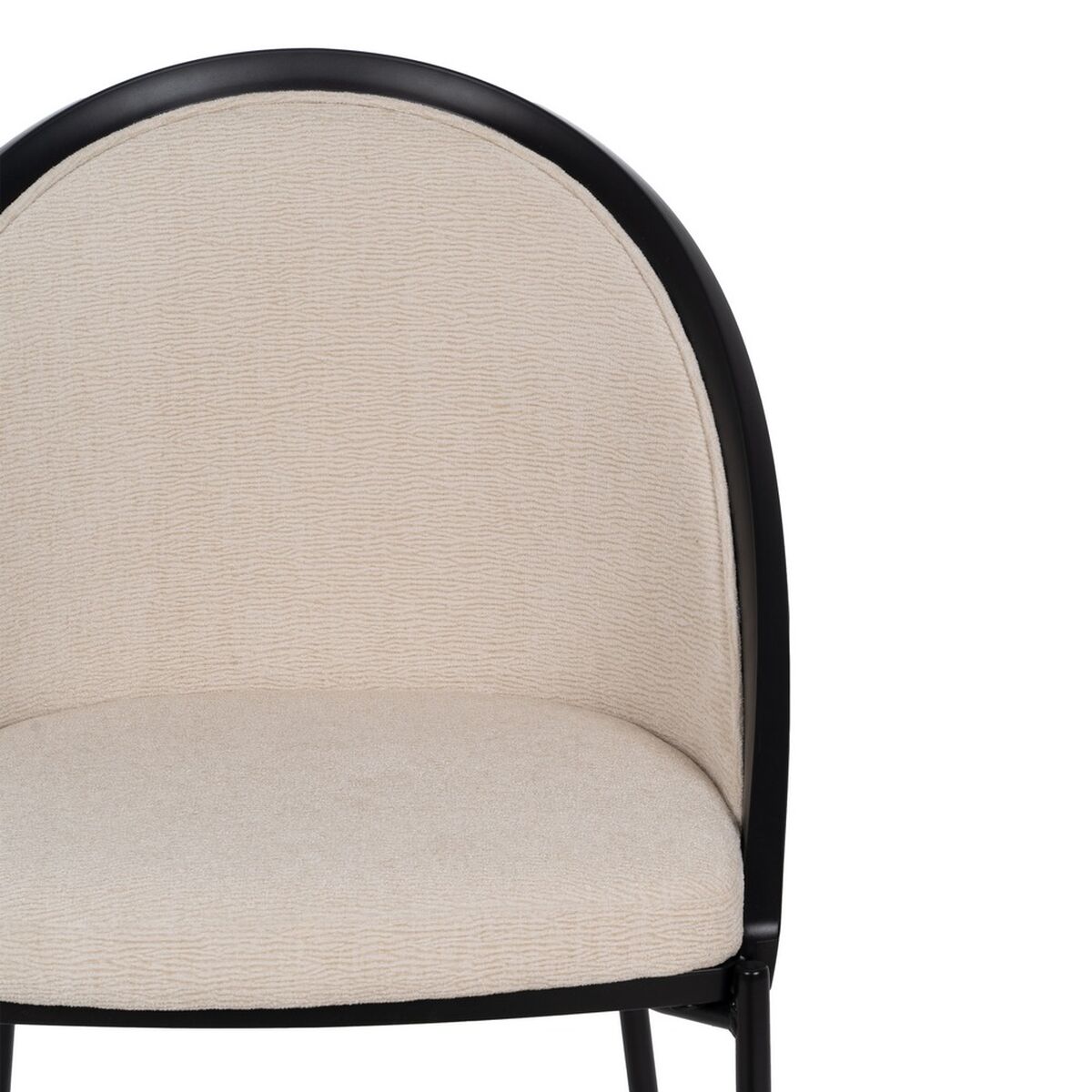 Matsalsstol Svart Beige 54 x 47,5 x 82,3 cm - 5